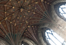 Admire the Crossing Tower ceiling