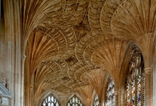 The fan vaulted ceiling in Peterborough Cathedral New Building
