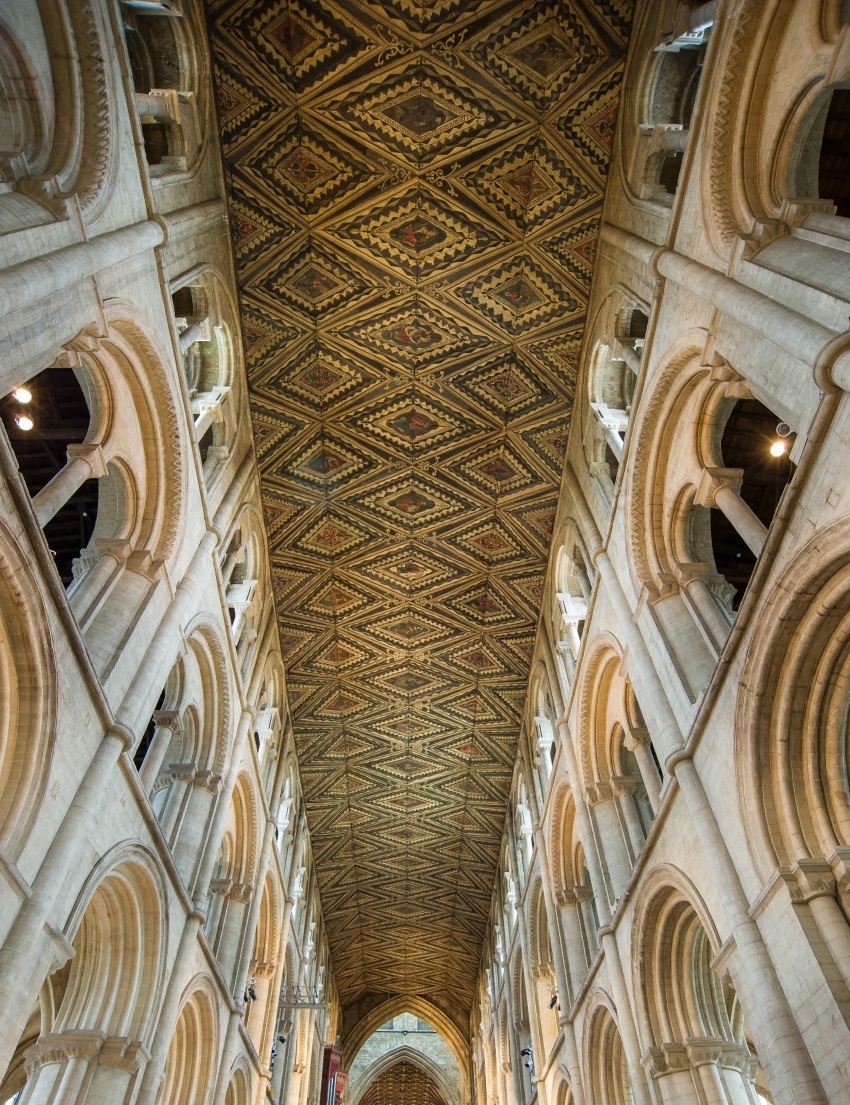 Peterborough Cathedral Nave ceiling